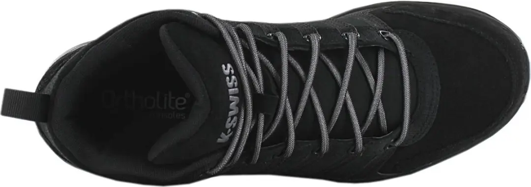 K-Swiss Vista Trainer Mid Sneakers - Leer - Zwart - afbeelding 5 van 6