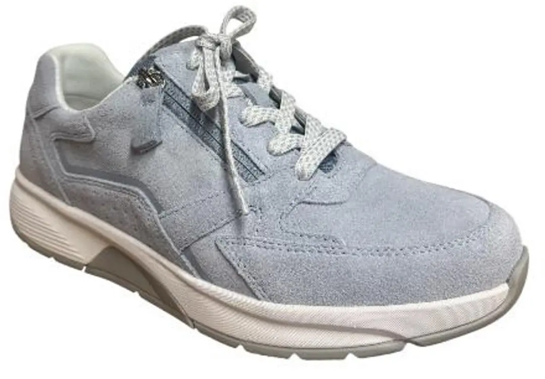 Gabor Rollingsoft Dames Sneakers - Lichtblauw Suède - 42 - afbeelding 4 van 6