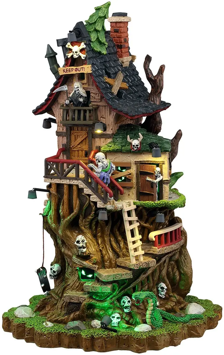 Lemax Spooky Town Petrified Forest Tree House