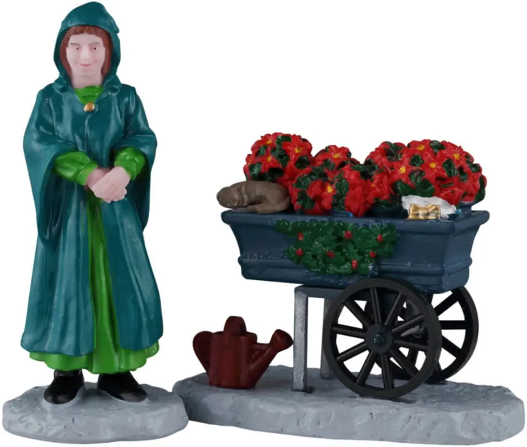 Lemax Floral Street Vendor Kerstdorpfiguur