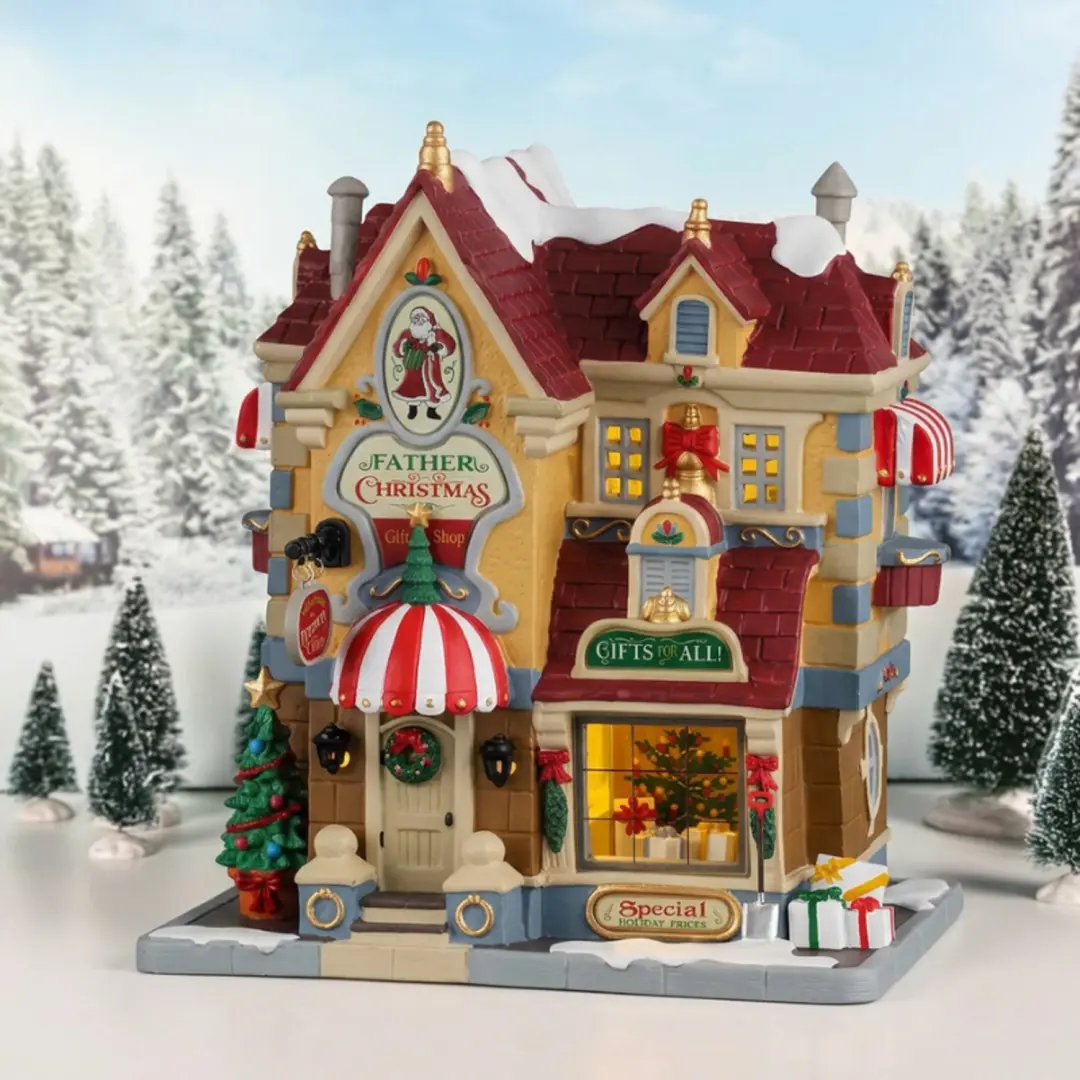 Lemax Father Christmas Gift Shop Kersthuisje - afbeelding 4 van 4