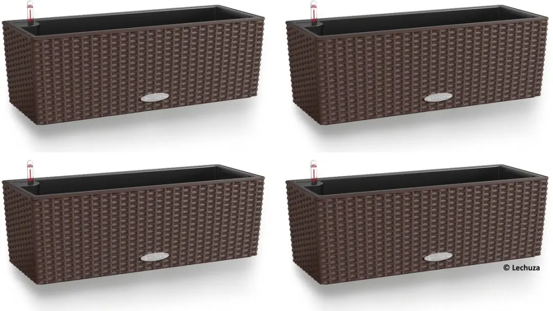 LECHUZA Bloembak BALCONERA Cottage 50 mokka