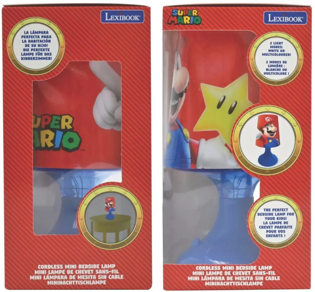 Lexibook Super Mario Draagbaar Mini Bedlampje - afbeelding 5 van 6