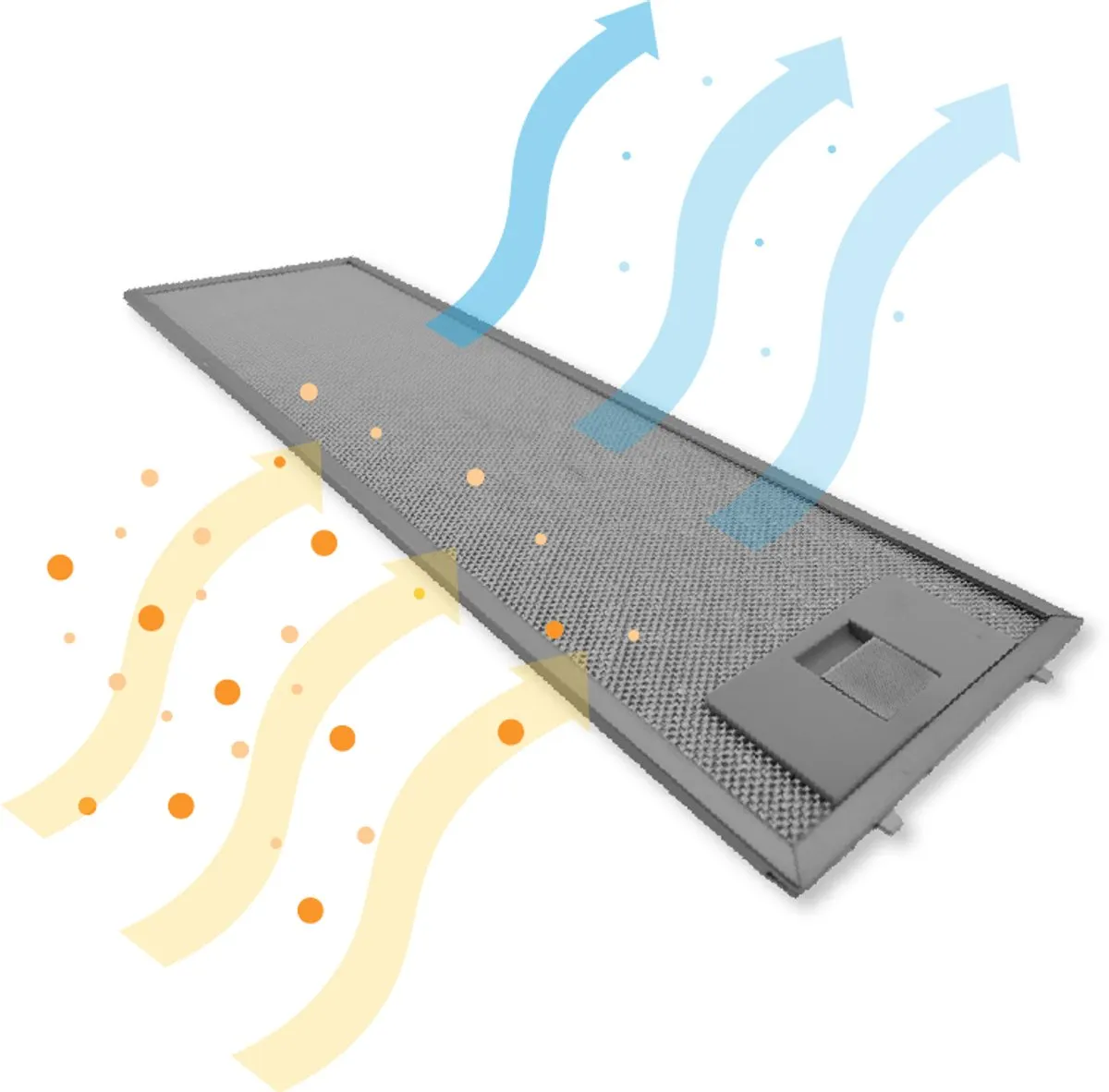 Electrolux Metaalfilter D560154 - 508x158x7mm - Zwart