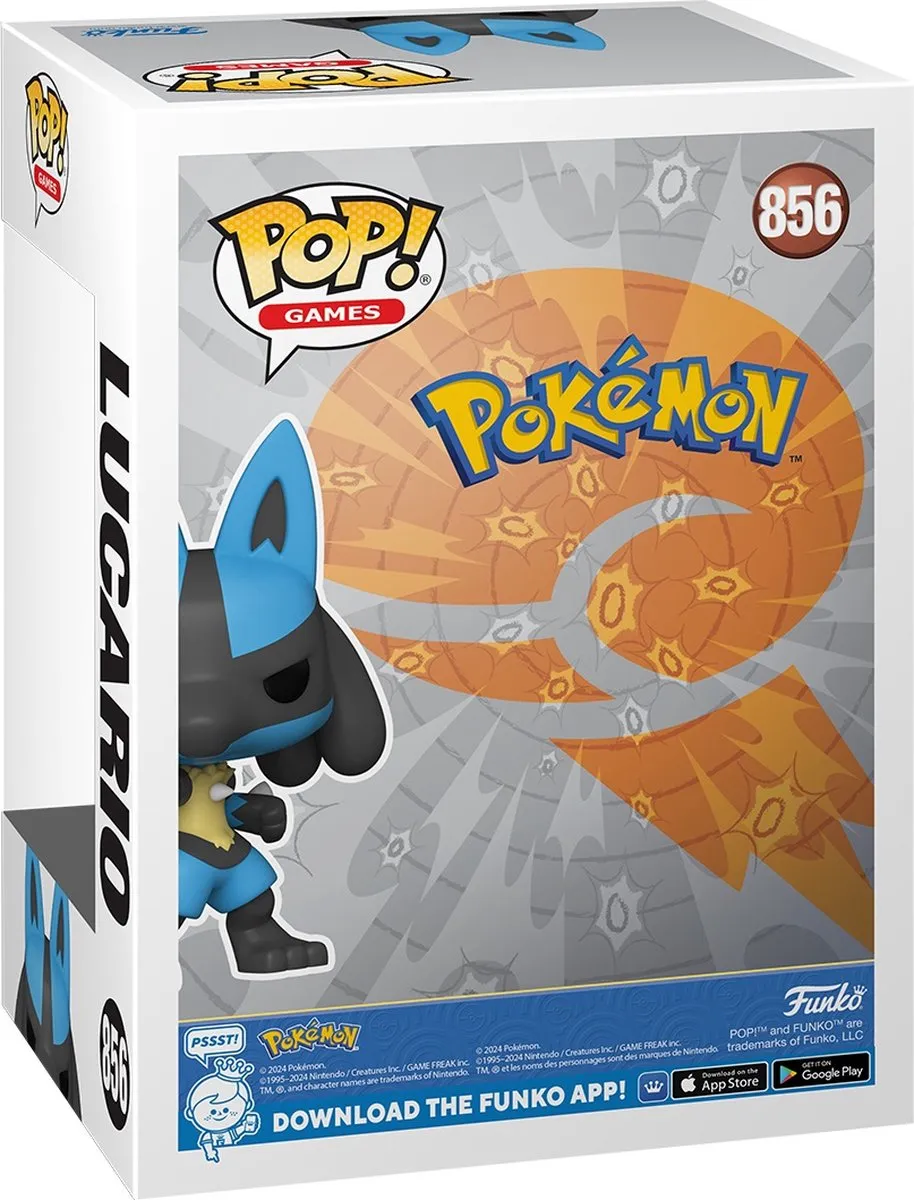 Funko Pop Pokémon Lucario - Aura Pokémon #856 - Multi