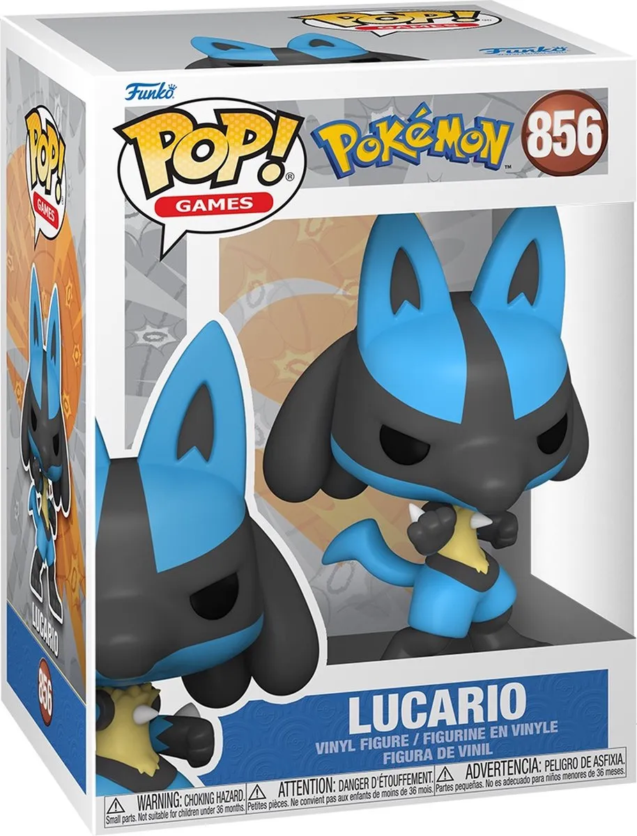 Funko Pop Pokémon Lucario - Aura Pokémon #856 - Multi