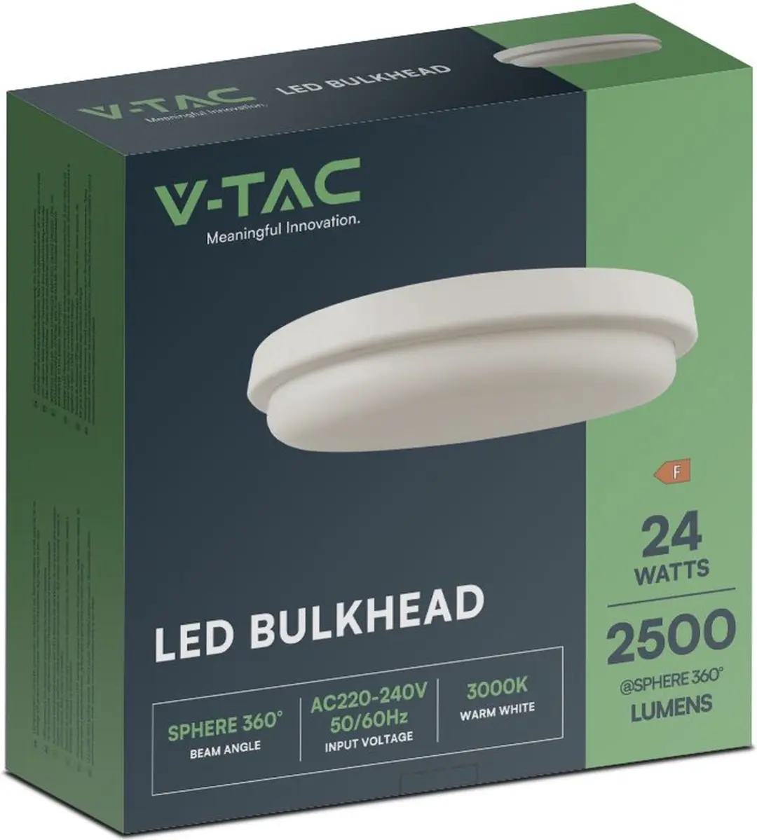 V-TAC VT-80024 LED Ronde Plafondlamp 24W - 3000K - IP54 - afbeelding 5 van 6