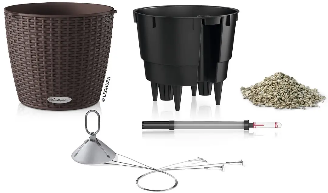 Lechuza Nido Cottage Plantenbak Ø27cm - Mokka - afbeelding 2 van 6