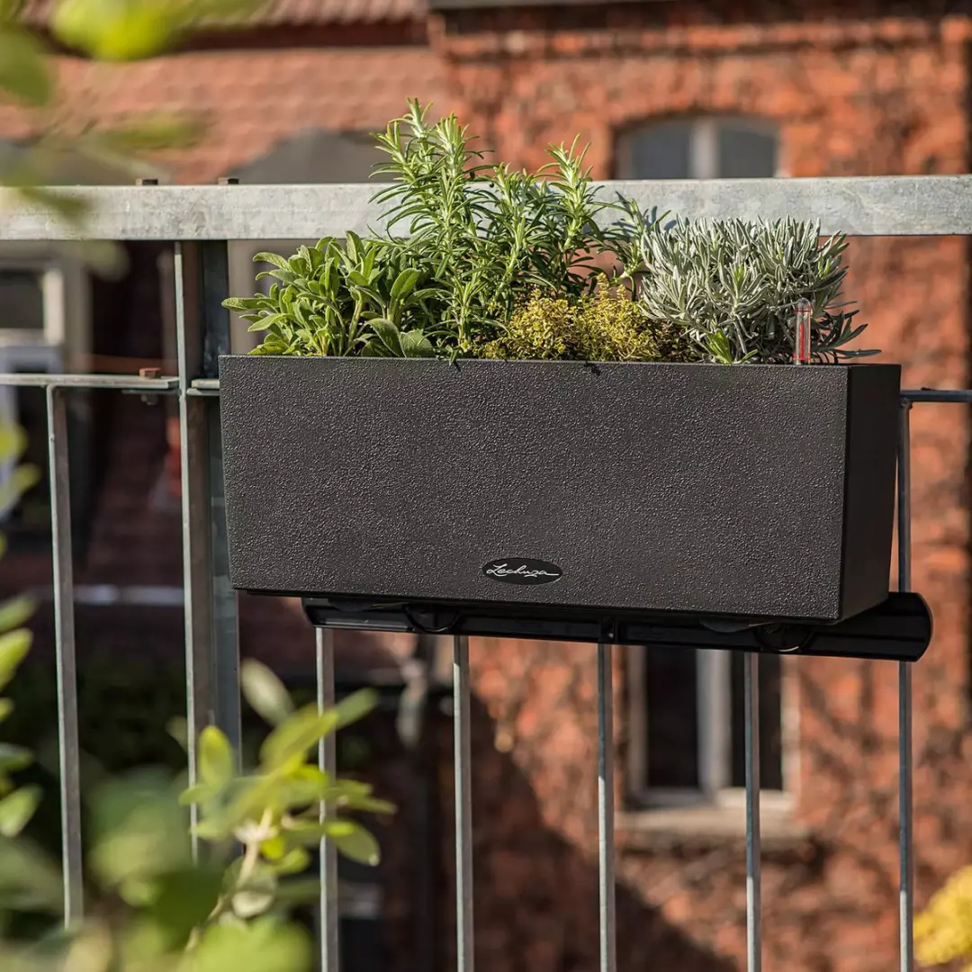 Lechuza Balconera Stone 50 Plantenbak - Zandbeige - afbeelding 6 van 6
