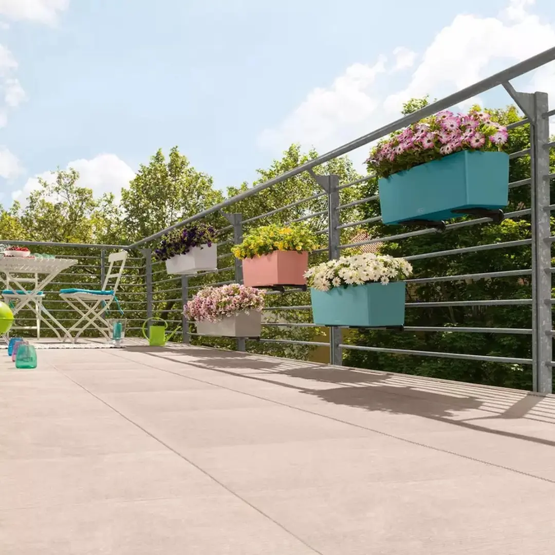 Lechuza Balconera Color 50 Plantenbak - 8L - Zandbruin - afbeelding 6 van 6