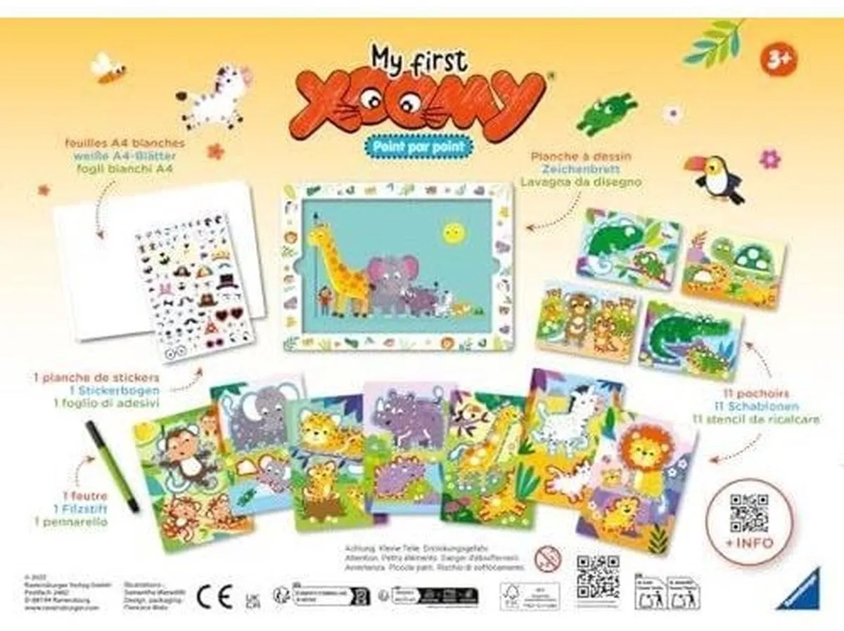 My First Xoomy - Point par Point - Mes premiers dessins, Dessin, Loisir créatif - Dès 3 ans - 23752, Ravensburger