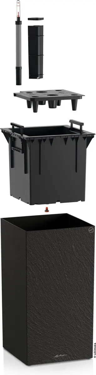 Lechuza CANTO Slatestone 30 high Plantenbak - 11L - afbeelding 5 van 6