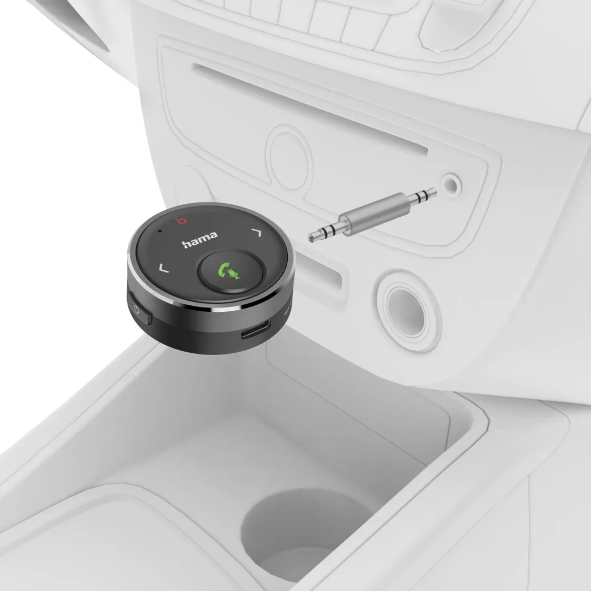 Hama Bluetooth-ontvanger 00014173 - 3,5mm - Zwart/Grijs/Zilver