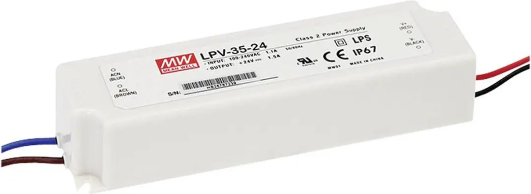 Mean Well LPV-35-12 LED-transformator Constante spanning 36 W 0