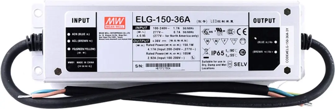 Mean Well ELG-150-36A-3Y LED-driver