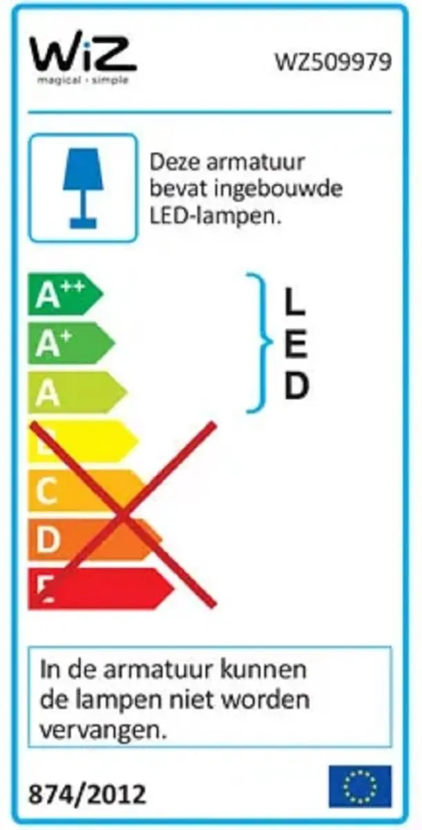 WiZ Lunar Plafondlamp - 2000lm - IP23 - WiZmote - Glas - afbeelding 2 van 6