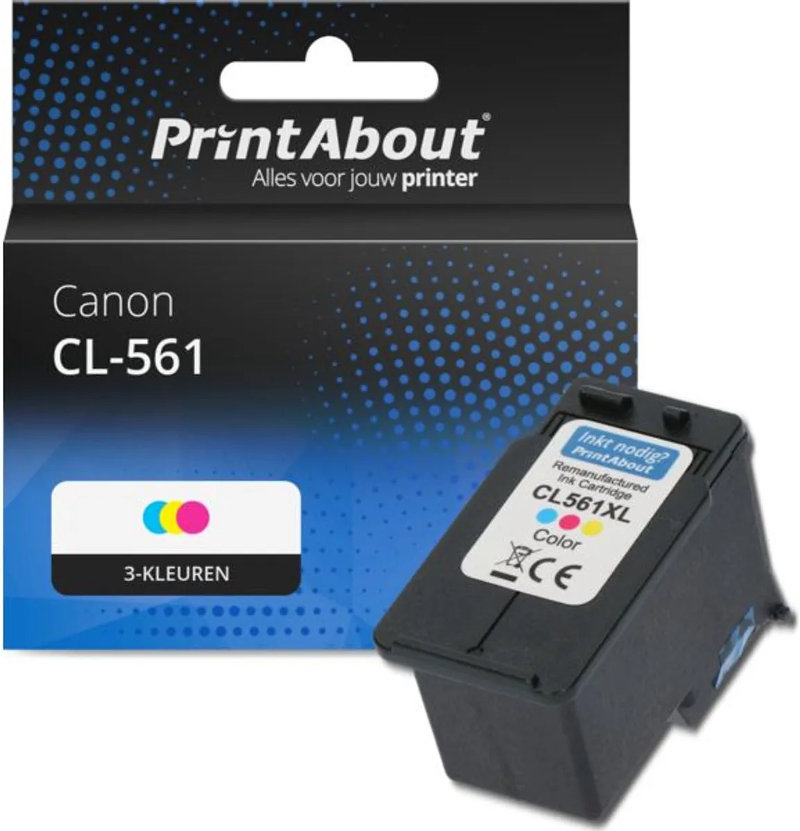 PrintAbout Canon CL-561-PA Inktcartridge 3-kleuren