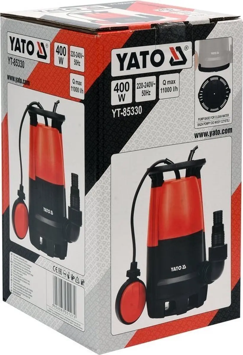 Yato YT-85330 Dompelpomp - 400W - 11000 l/h - afbeelding 3 van 3