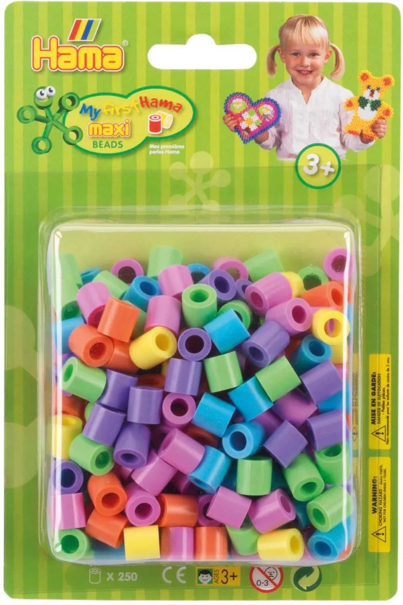 Hama Strijkkralen Maxi - 250 Stuks Pastel