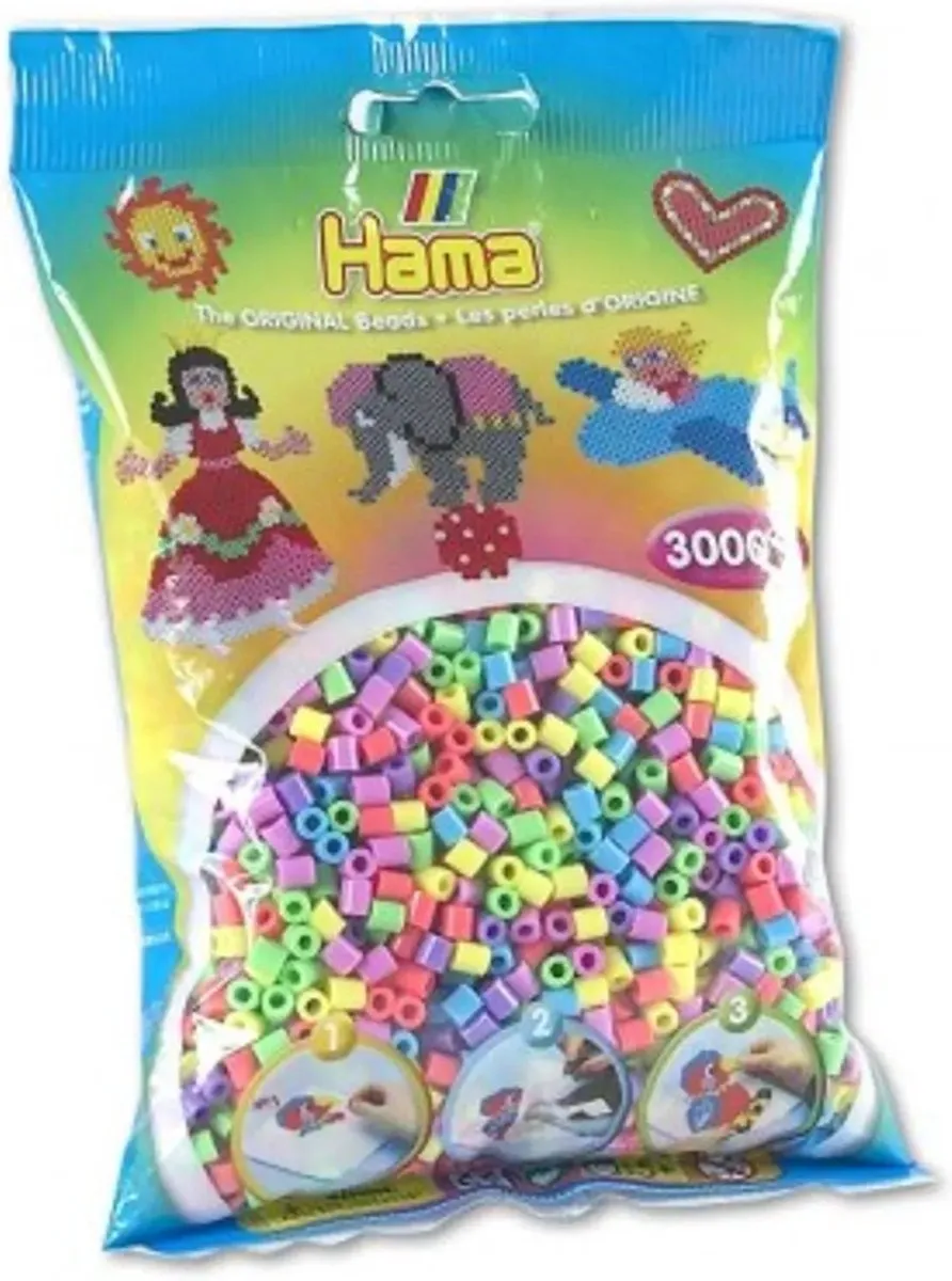 Hama Strijkkralen Maxi - 250 Stuks Pastel