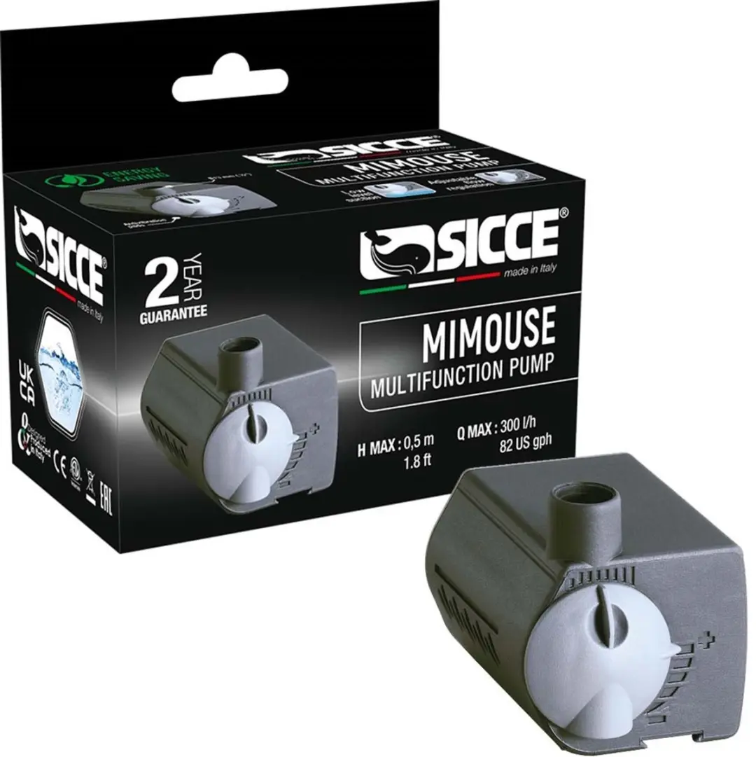 Sicce MiMouse PRT103 Kamerbronpomp - 300 l/h - 0.5 m - afbeelding 4 van 6