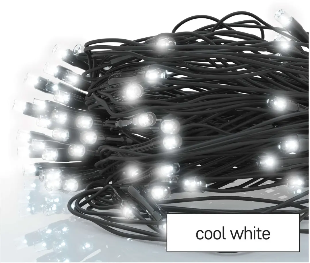 Emos D1DC01 LED Slinger - 160 LED - Koel Wit - Zwart - afbeelding 6 van 6