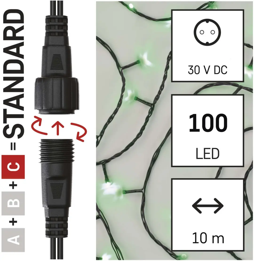 Emos D1AG01 Feeënlichtjes - 10 m - IP44 - afbeelding 6 van 6