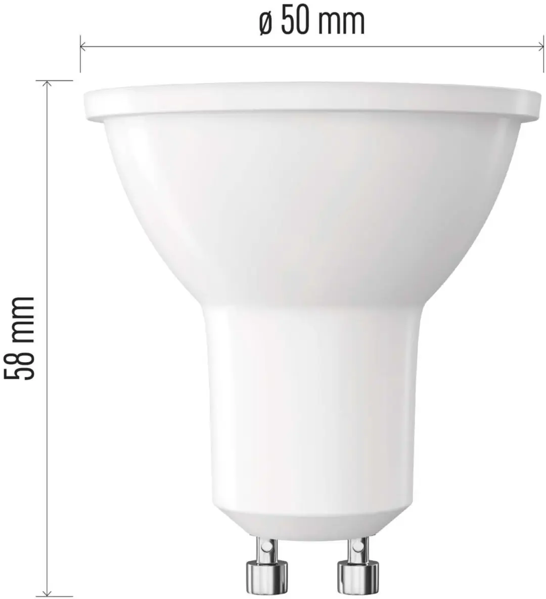 Emos Classic LED-lamp GU10 7W 806lm - Warm wit - 3 stuks - afbeelding 5 van 6