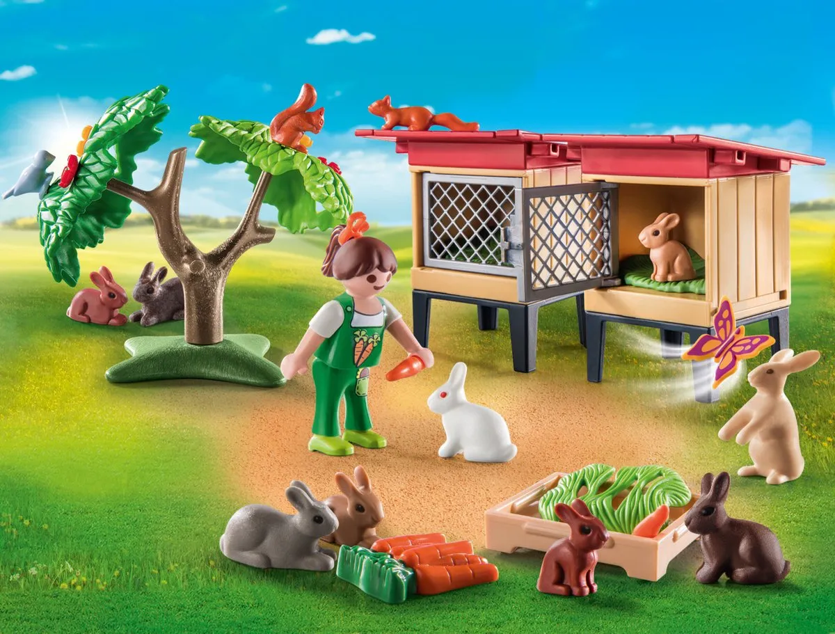 Playmobil Country Konijnenhok 71252 - Multicolor