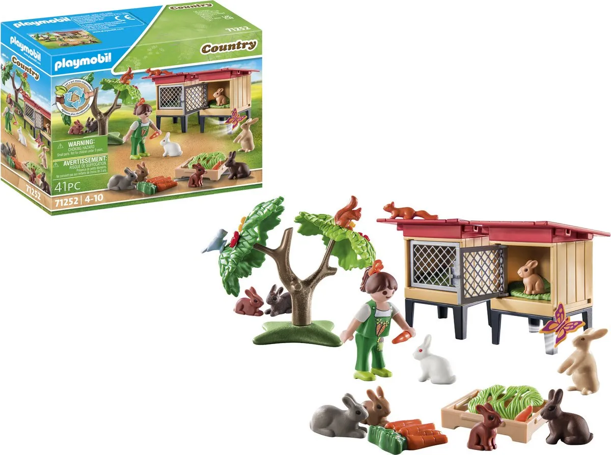 Playmobil Country Konijnenhok 71252 - Multicolor