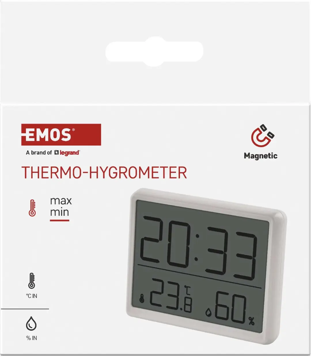 Emos Digitale Thermometer met Vochtmeter E6210 - afbeelding 5 van 6