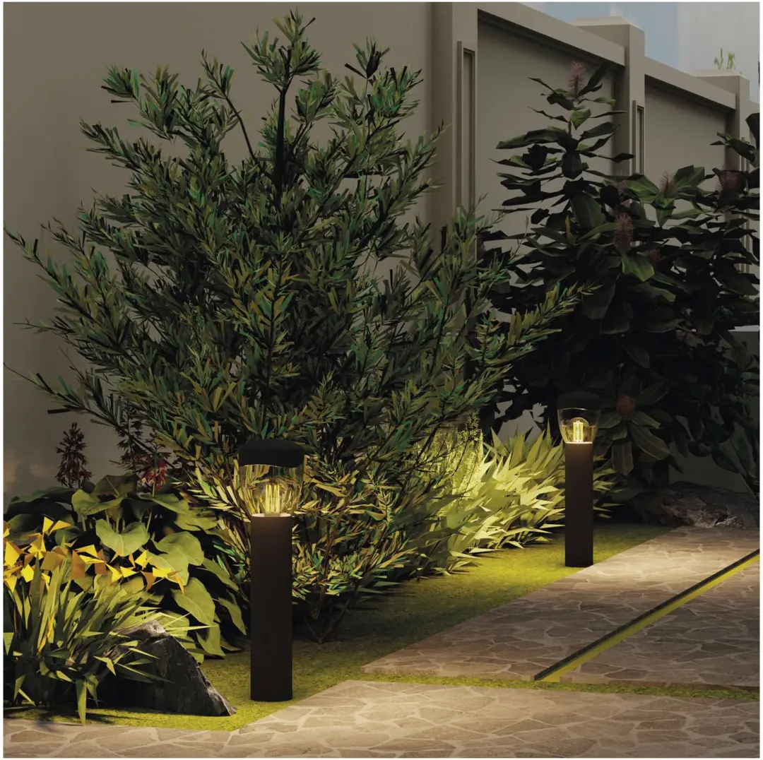 EMOS ARTEO Tuinpaallamp E27 15W - Antraciet - afbeelding 6 van 6