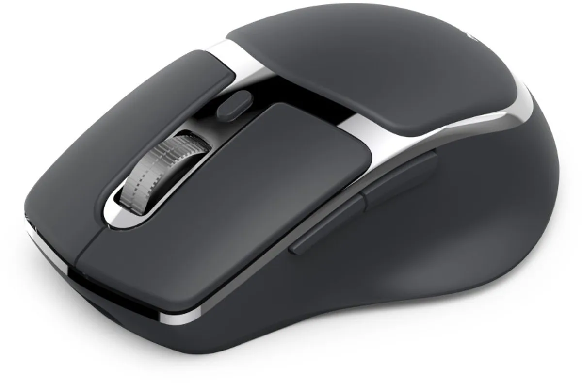 Hama WM-800 - Optische draadloze muis - 8 knoppen - 2.4 GHz RF & BT - Stil - Oplaadbaar - Zwart