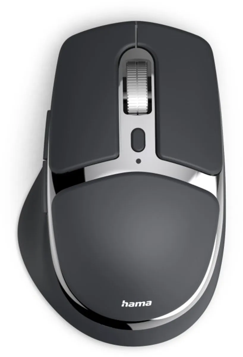 Hama WM-800 - Optische draadloze muis - 8 knoppen - 2.4 GHz RF & BT - Stil - Oplaadbaar - Zwart