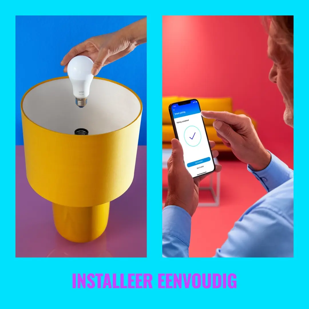 WiZ Slimme Kogellamp E14 - RGBW - Wi-Fi - afbeelding 6 van 6
