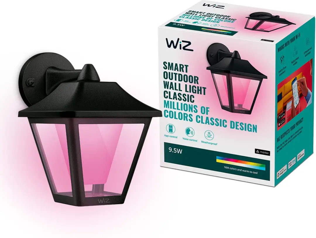 WiZ Classic Buitenwandlamp 9.5W RGBW