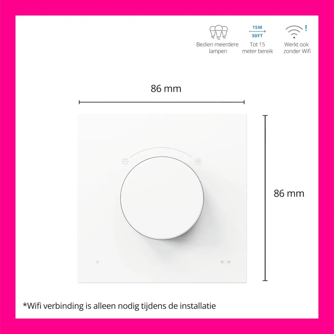 WiZ Smart Dial Switch Draaischakelaar - Wit - afbeelding 2 van 6