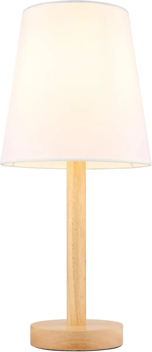 Globo Joris Tafellamp 50100146 - E14 25W - Hout - afbeelding 2 van 6