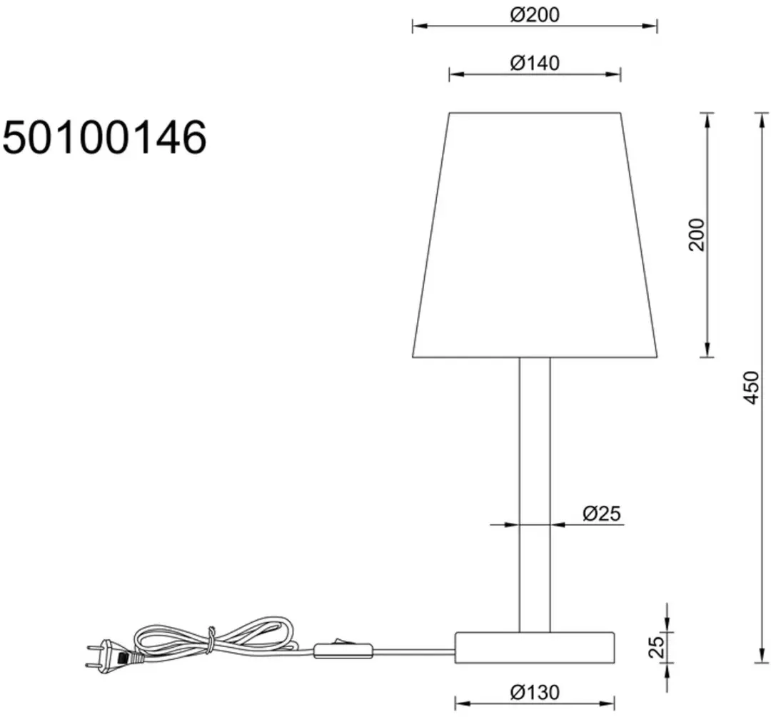 Globo Joris Tafellamp 50100146 - E14 25W - Hout - afbeelding 4 van 6