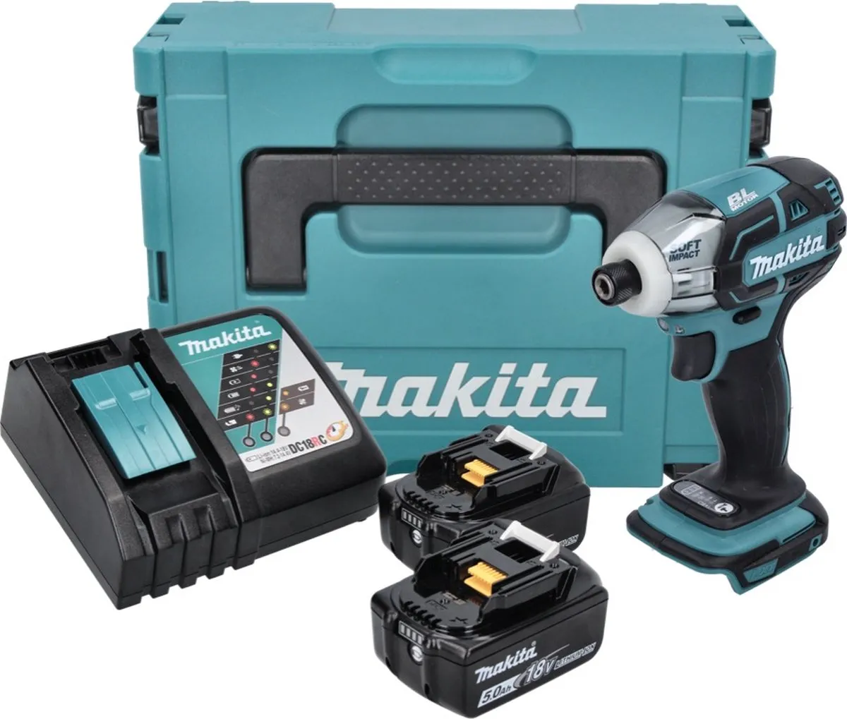 Makita DTS141RTJ Slagmoersleutel 18V - 2x Accu - afbeelding 6 van 6
