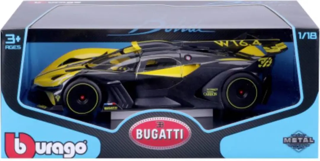 Maisto Bugatti Bolide 1:24 Auto - Geel - afbeelding 2 van 4