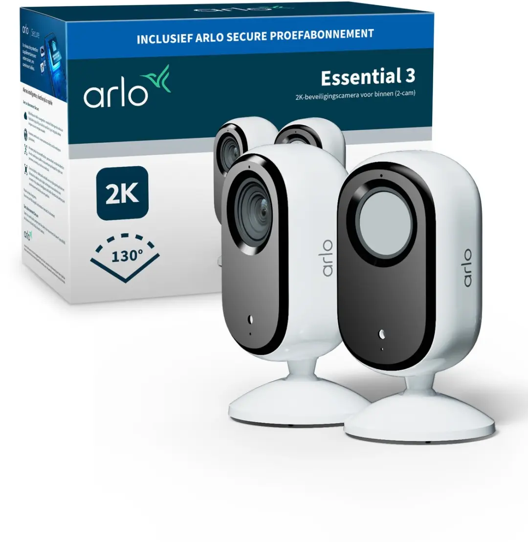 Arlo Essential3 VMC3270-100EUS Beveiligingscamera 2K