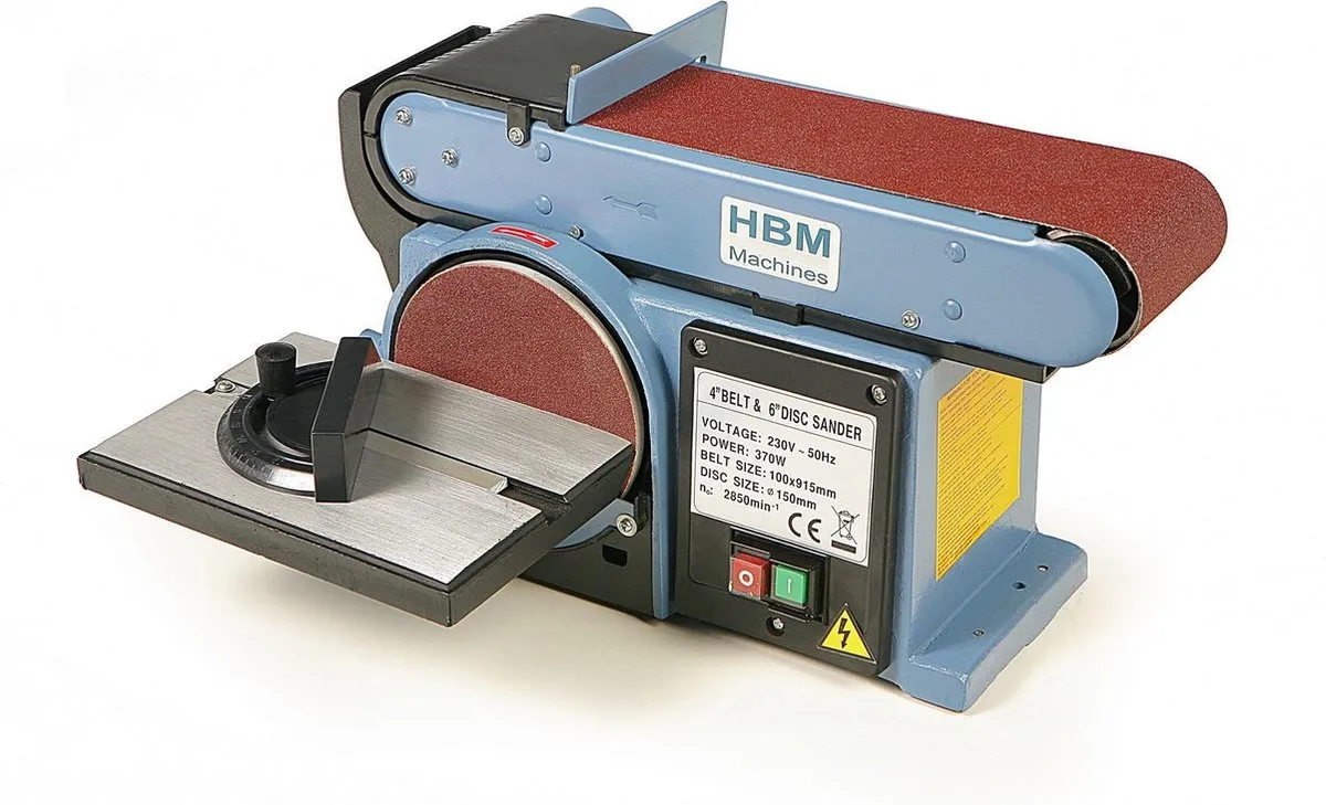 HBM 100 Band-Schijfschuurmachine 350W