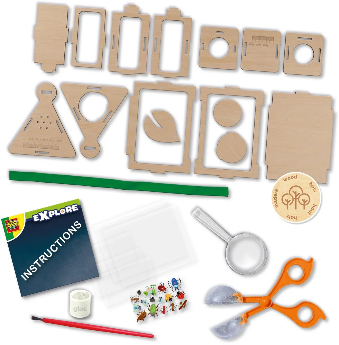 SES Creative Explore Insectenobservatiebox - Hout