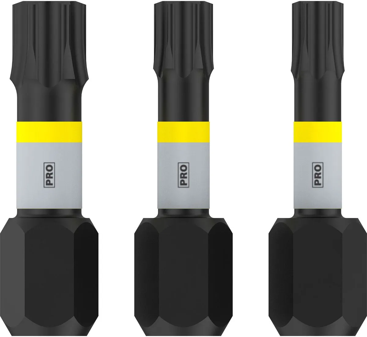 Bosch Professional PRO Torx Slagmoerbits T20/T25/T30 - 3-delig