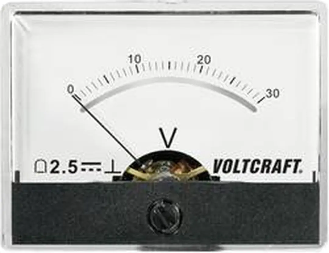 Voltcraft AM-60X46/30V/DC Inbouwmeter 30 V Draaispoel