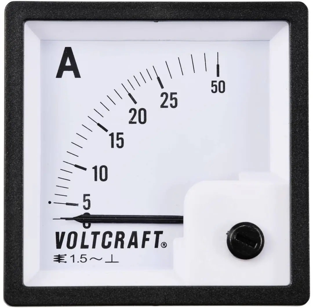 Voltcraft AM-72X72/25A Analoog Inbouwmeetinstrument - 25 A - afbeelding 5 van 5