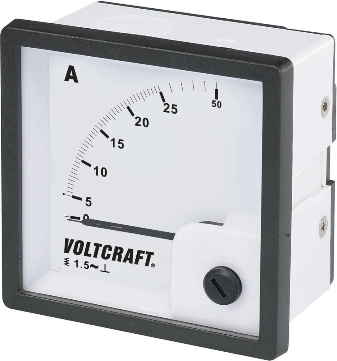 Voltcraft AM-72X72/25A Analoog Inbouwmeetinstrument - 25 A - afbeelding 3 van 5