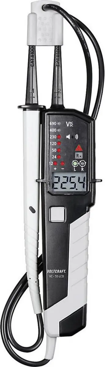 Voltcraft VC-55 LCD Tweepolige Spanningstester - CAT III 1000 V / CAT IV 600 V - afbeelding 6 van 6