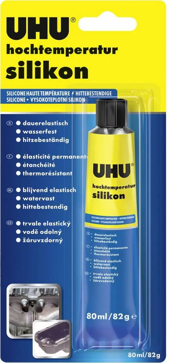 UHU Siliconenkit Zwart 80ml - afbeelding 4 van 4